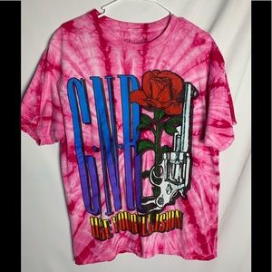 Tye dye pink GNR shirt